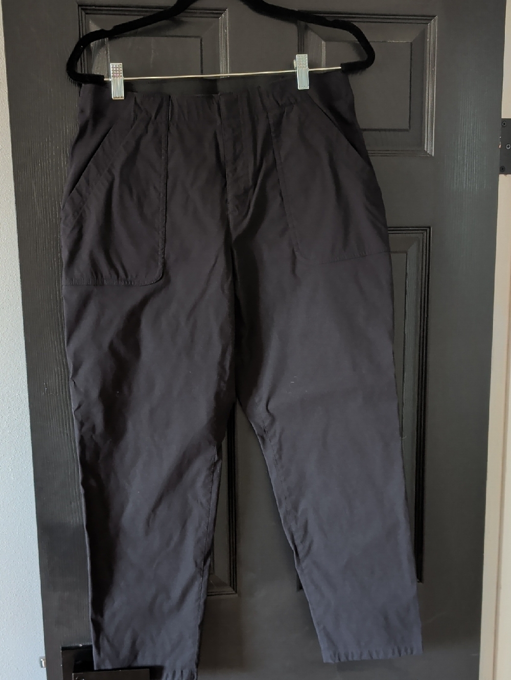 Eddie Bauer Black Relaxed Tapered Chinos
